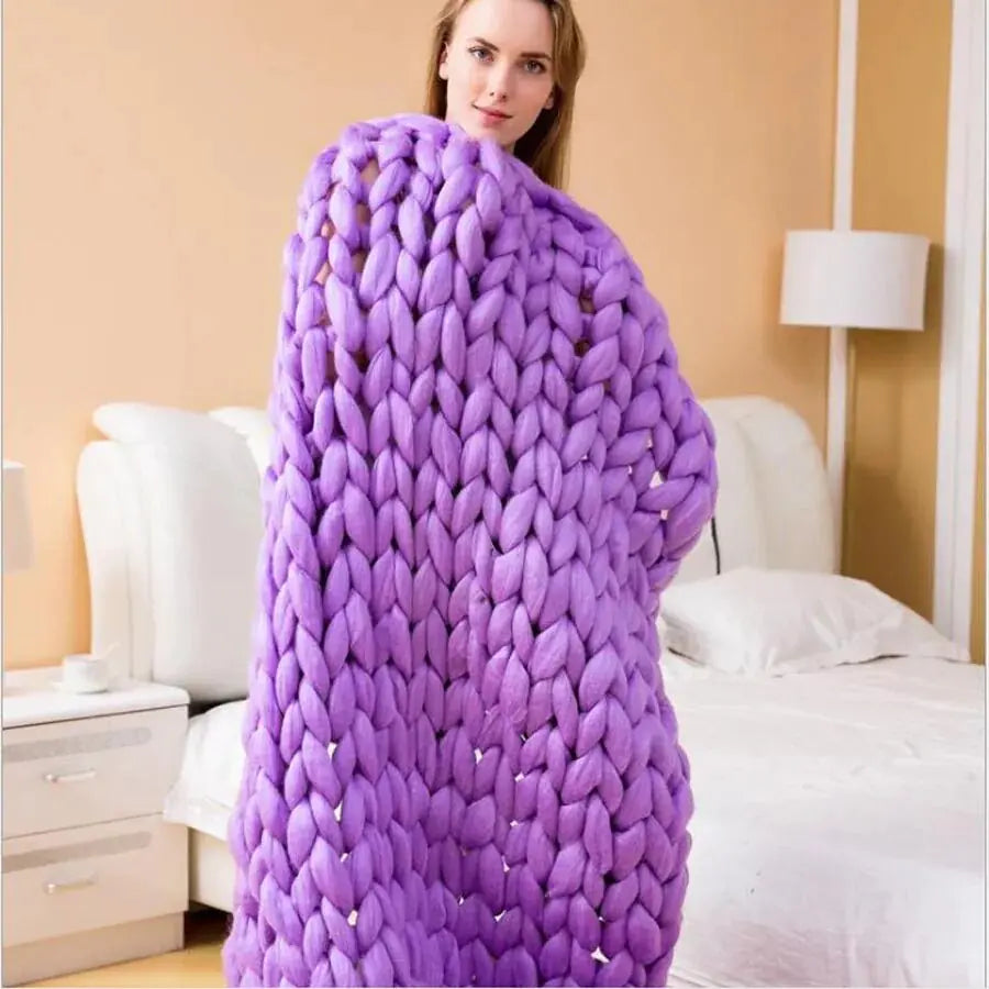 Zen Weighted Knitted Blanket