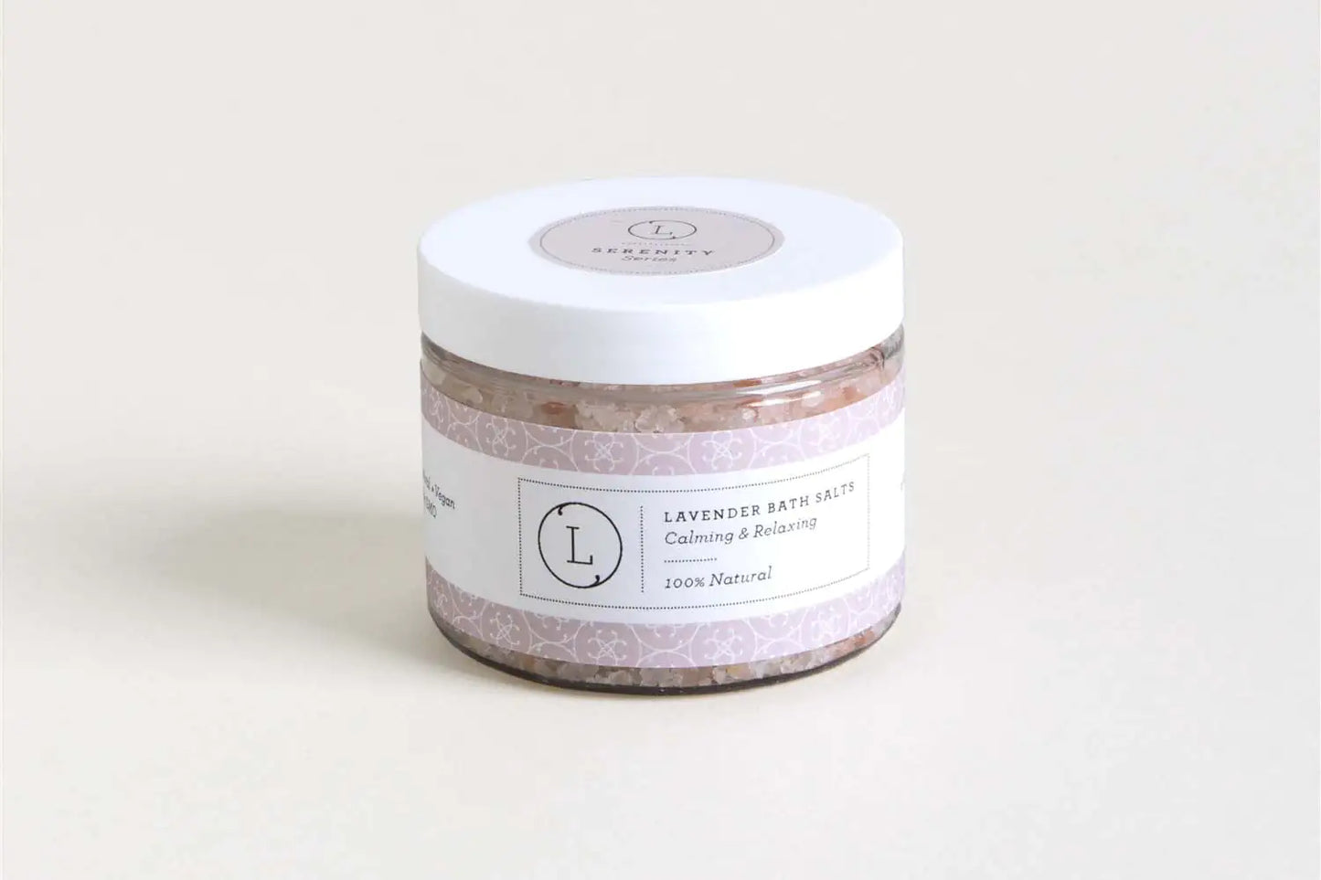 Lavender Natural Bath Salt Soak with CBD. Made with Dead sea, Epsom and Himalayan salts